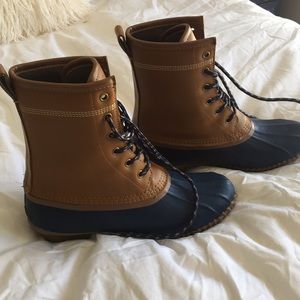 Lands End lined winter duck boots